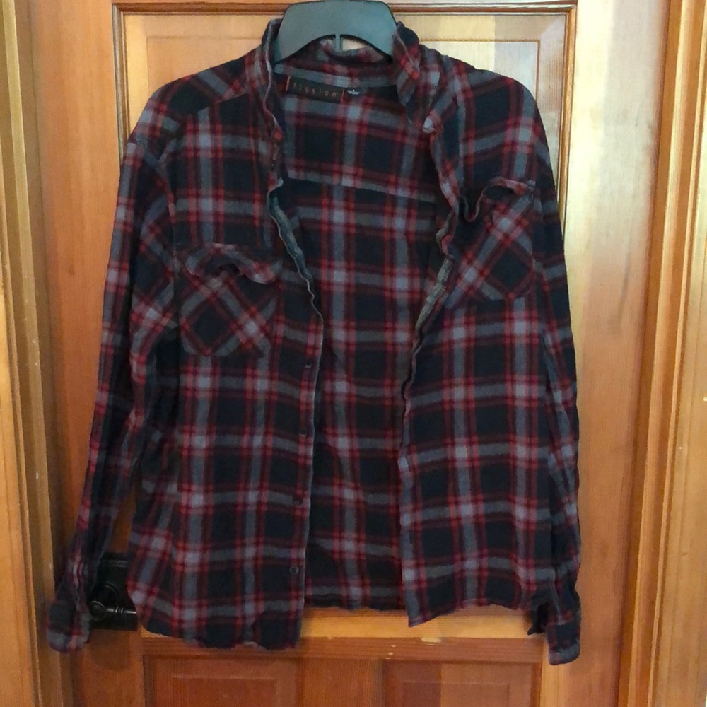 Fission Button-Up Flannel Shirt